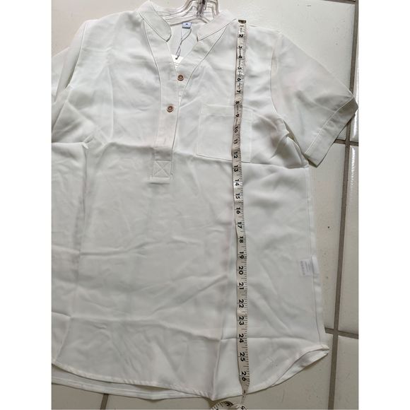 White Crisp Blouse #summer blouse - Picture 6 of 8